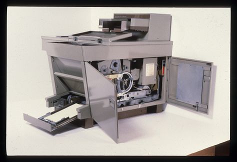 Introduced in 1959, the Xerox 914 plain paper copier revolutionized the document-copying industry. The culmination of inventor Chester Carlson's work on the xerographic process, the 914 was fast and economical. One of the most successful Xerox products ever, a 914 model could make 100,000 copies per month. In 1985, the Smithsonian received this machine, number 517 off the assembly line. It weighs 648 pounds and measures 42" high x 46" wide x 45" deep. Copy Machine, Rochester New York, Plain Paper, Object Lessons, Intellectual Property, 100 000, Science And Technology, The Original, Improve Yourself