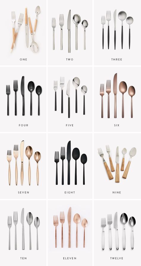 Assiette Design, Black Flatware, Modern Flatware, Desain Pantry, Smart Tiles, Forks And Spoons, Household Furniture, Decor Minimalist, Boho Home