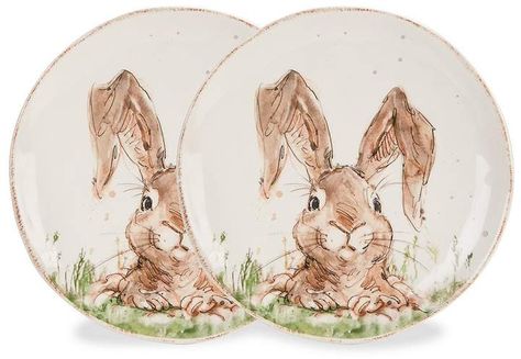 Southern Living Easter Digger Bunny Salad Plates, Set of 2 Poppy Seed Rolls, Susan Branch Blog, Easter Plates, Bunny Plates, Design Darling, Pet Hotel, Peter Cottontail, Easter Candles, Grand Kids