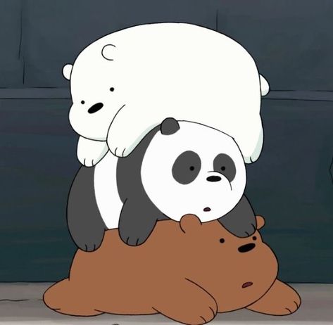 Ice Bear And Grizzly, We Bare Bears Pfp, Panda Bear Costume, Pic Drawing, Polar Bear Cartoon, Ice Bear We Bare Bears, Senior Jackets, We Bare Bears Wallpapers, Ice Bear