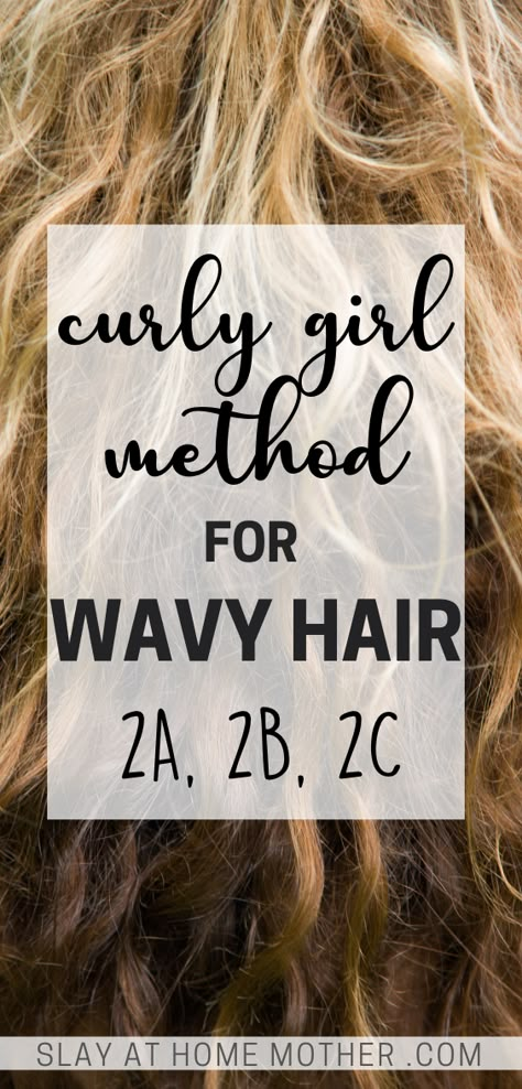 Wavy Girl Method, Frizzy Wavy Hair, 2a Hair, Wavy Hair Tips, The Curly Girl Method, Wavy Hair Care, Curly Wavy Hair, Hair Porosity, Natural Wavy Hair