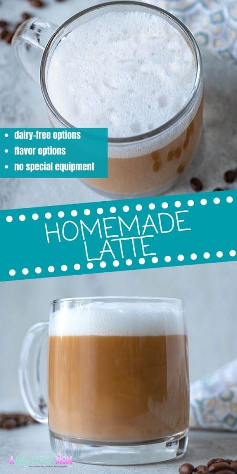 Homemade Latte Recipe, Easy Latte Recipe, Cinnamon Streusel Muffins, How To Make A Latte, Vegan Latte, Homemade Latte, Peppermint Latte, Coffee Creamers, Java Burn