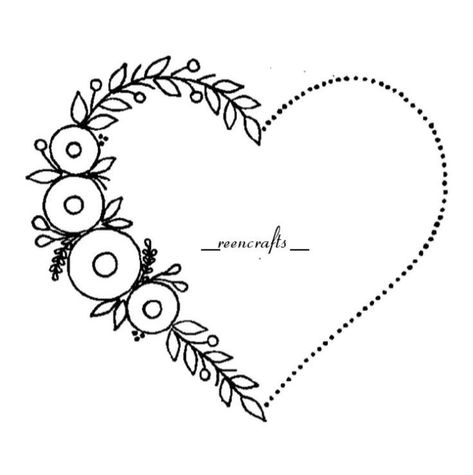 Flower Heart Embroidery Pattern, Floral Heart Embroidery Pattern, Embroidery Flowers Pattern Templates Floral Design, Floral Embroidery Patterns Templates Flower Designs, Flower Embroidery Pattern Free Templates, Embroidery Hoop Template, Floral Embroidery Patterns Templates, Hand Embroidery Patterns Free Templates, Embroidery Flowers Pattern Templates