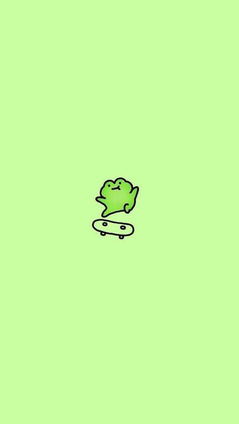 A frog on skateboard Frog Wallpaper, Cute Easy Doodles, Cocoppa Wallpaper, Wallpaper Doodle, Simple Iphone Wallpaper, Little Drawings, Cute Doodle, Cute Simple Wallpapers, Cute Doodles Drawings