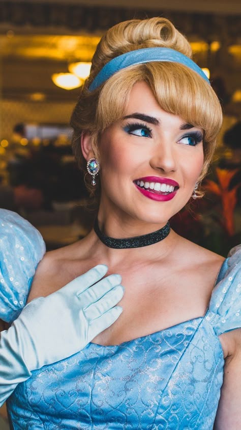 Face Character, Character Dining, Cinderella, Disney World Cinderella Hair And Makeup, Party Princess Makeup, Cinderella Halloween Makeup, Cinderella Makeup Look Disney Princess, Cinderella Makeup Looks, Disney Princess Halloween Makeup, Cinderella Face Character, Cinderella Makeup, Cinderella Pictures