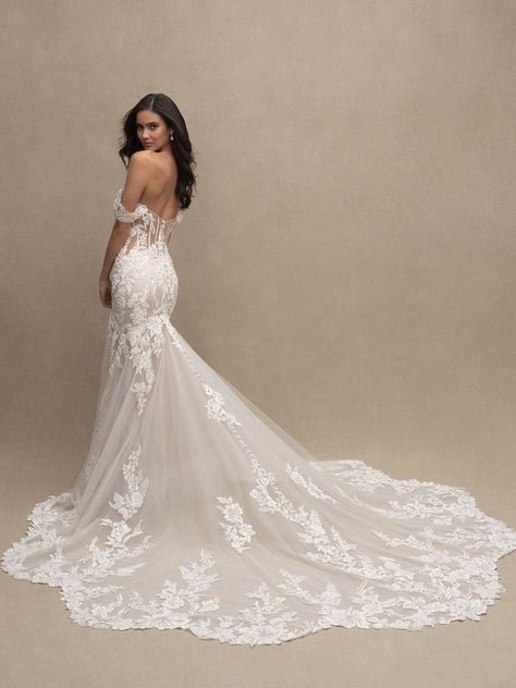 Allure Couture, Off Shoulder Gown, Flare Gown, Allure Bridals, Dream Wedding Ideas Dresses, Wedding Dress Sizes, Allure Bridal, Brides Wedding Dress, Dress Measurements