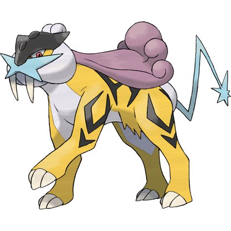 Thunder Pokemon, Raikou Pokemon, Pokemon Website, Cat Pokemon, Pokemon Heart Gold, Pokemon Original, Pokemon Official, Pokemon Sketch, Oc Pokemon