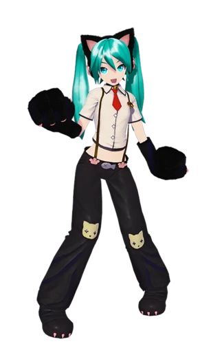 Kitty Cat | Project DIVA Wiki | Fandom Cat Miku, Hatsune Miku Outfits, Miku Project Diva, Miku Hatsune Chibi, Hatsune Miku Project Diva, Cat Outfit, Project Diva, Miku Hatsune, Red Tie