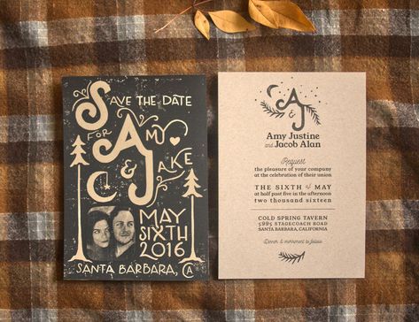 Linocut Wedding, Original Wedding Invitations, Hippie Party, Linocut Printmaking, Linocut Art, Santa Barbara California, Printing Wedding Invitations, Let's Get Married, Cold Spring