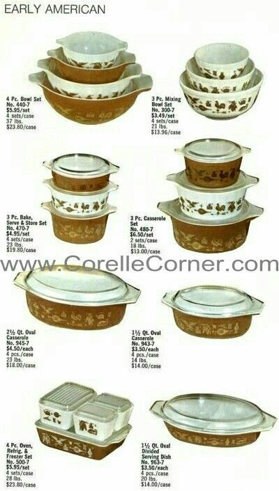 Early American Pyrex Early American, Pyrex Display, Vintage Pyrex Patterns, Vintage Pyrex Dishes, Pyrex Patterns, Pyrex Collection, Vintage Cookware, Vintage Dishware, Square Pan