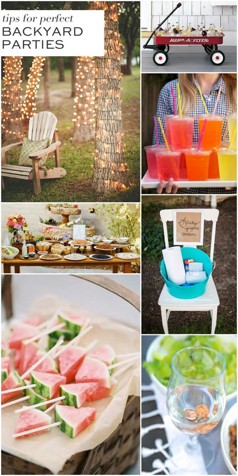 Tips for Fabulous Backyard Parties! Pin to remember! Graduation Cookout, Graduation Tips, Bon Fire, Backyard Parties, Yard Party, Party Deco, Summertime Fun, Block Party, Bbq Party