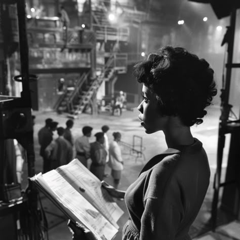 One Woman Show Theatre, Lorraine Hansberry, Broadway Stage, Side Angle, In My 20s, Black Arts, Art Photography Portrait, Vintage Black Glamour, Women Aesthetic