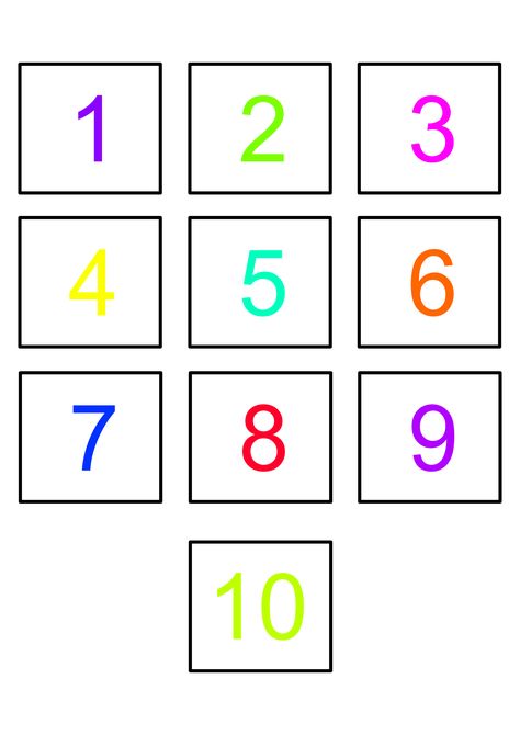 Free Printable Number Line 1-10, Number Line Printable Free, Preschool Math Games Printables, Prek Math Activities, Math Number Cards, Numbers Preschool Printables, Kids Learning Numbers, Learning Numbers Preschool, Toddler Printables