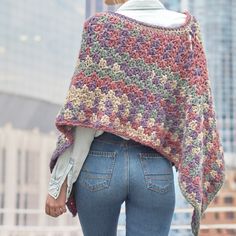 Crochet Mountain, Heart Mountain, Crochet Pot Holders Free Pattern, Crochet Cape, Crochet Poncho Free Pattern, Heart Crochet, Easy Crochet Patterns Free, Crochet Poncho Patterns, Crochet Shawls And Wraps