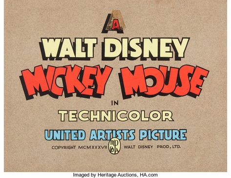 Mickey Mouse Cartoon Title Card (Walt Disney, 1932). ... Animation | Lot #98012 | Heritage Auctions Spring Calendar, Cartoon Title, 1930s Cartoons, Mouse Cartoon, Walt Disney Mickey Mouse, Retro Disney, Mickey Mouse Cartoon, Disney Mouse, Fool Proof