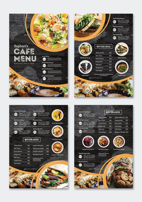 Restaurant Content, Resturant Menu, Restaurant Menu Card, Thai Food Menu, Restaurants Design, Menu Sans Gluten, Restaurant Business Plan, Resto Bar, Sweet Potato Dishes