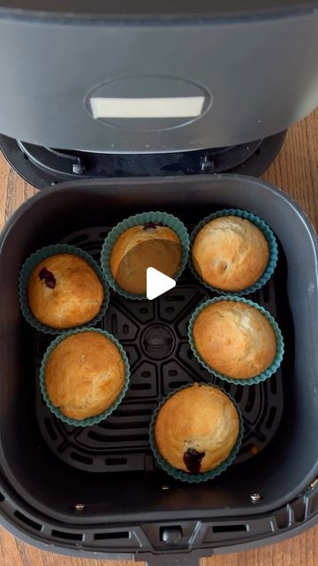 BBC Good Food on Instagram: "What’s your favourite bake you rustle up using your air-fryer?

We’re big fans of filling our cake tin full of these easy and speedy blueberry muffins.

Want to take a bite? Watch our food copy editor @samuelwgoldsmith’s quick tutorial and head to the link in our page bio for the recipe.

#bbcgoodfood #bbcgoodfoodrecipes #airfryerrecipes #airfryerideas #budgetairfryer #airfryerbaking #easybakes #airfryermeals #airfryer" Muffin In Air Fryer, Baking In An Air Fryer, Air Fryer Muffins Recipes, Airfryer Cake Recipes, Airfryer Cake, Air Fryer Muffins, Air Fryer Cake, Air Fryer Cake Recipes, Copy Editor