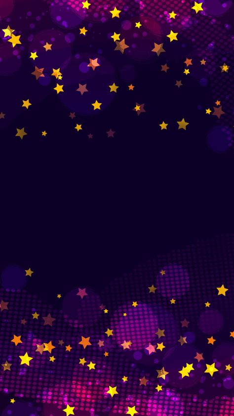 Star Night Wallpaper, Night Themed Wallpaper, Start Night Painting Wallpaper, City Night Background, Star Night Background, Purple Stars Wallpaper, Nostalgia Aesthetic Wallpaper, Colorful Stars Wallpaper, Glowing Stars Wallpaper