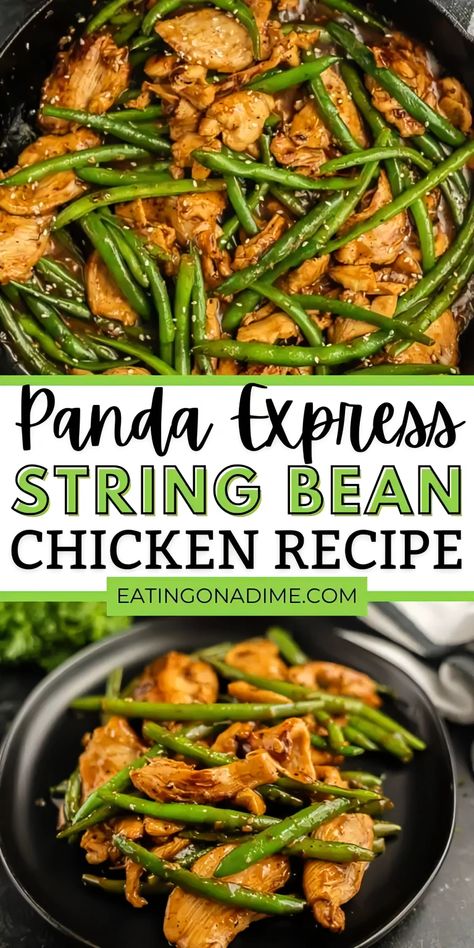 Chicken And Black Bean Recipes Healthy, String Bean Chicken Panda Express, Healthy Panda Express Recipes, 30 Minute Healthy Dinners, Panda Express Green Bean Chicken, Healthy Chinese Food Recipes, Panda Express String Bean Chicken, String Bean Chicken Recipe, String Bean Chicken