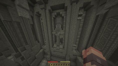 Dwarven statue on Minecraft Middle Earth Server. Credits to its respective creator. Dwarven Statue, Minecraft Dwarven, Minecraft Middle Earth, Middle Earth, The Middle, Minecraft, The Creator, Statue, Wall