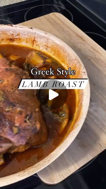 Michael Ashwood on Instagram: "Greek style roast lamb leg 🍗

5lb baby lamb leg, cleaned
4 garlic cloves, quartered 

Marinade:
1/4 cup olive oil
1 tbs white vinegar 
1 tbs garlic powder
1 tbs onion powder
2 tsp paprika 
4 tsp salt
1/2 tsp black pepper
1 tbs fresh thyme leaves
1 tbs fresh oregano leaves 

Sauce/Aromatics:
3 cups chicken broth
Juice of 2 large lemons
6 garlic cloves, quartered 
3 sprigs rosemary
3 sprigs thyme 
3 sprigs oregano 
1 large onion, quartered
6 bay leaves 
Half a lemon, cut into wedges

Clean the lamb leg well with salt, lemon, and white vinegar. Then place in your baking tray and pat dry. Cut slits into the lamb with a sharp knife, then stuff each slit with quarter of a garlic clove. Mix together the marinade and pour over the lamb. Rub in the spices, making sur Greek Lamb Leg Recipes, Slow Cooked Leg Of Lamb In Oven, Lamb In Oven, Lamb Sauce, Lamb Leg Recipes, Roast Lamb Leg, Roast Lamb, Lamb Leg, Leg Of Lamb