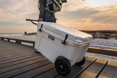 How to Pack a Cooler 13 Yeti Ice Chest, Pack A Cooler, Custom Tundra, Diy Chest, Tundra Wheels, Cooler With Wheels, Yeti Tundra, Rolling Cooler, Camping Coolers