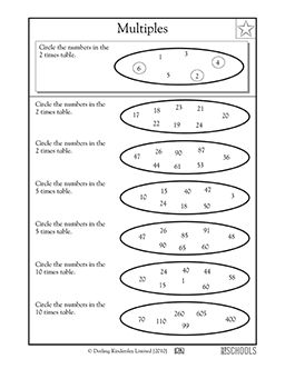 Can you find the multiples? This math worksheet gives your child practice finding multiples of numbers 2, 5, and 10. Multiples Worksheet, Math Factors, Christmas Multiplication Worksheets, Cubes Math, Factors And Multiples, 4th Grade Math Worksheets, Writing Checklist, 3rd Grade Math Worksheets, Math Charts