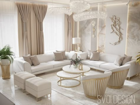 Beautiful design in living room. #livingroomdecoration #decorationidea Luxury Sofa Living Room, Sofa Design Ideas, Latest Living Room Designs, Room Sofa Design, Beige Living Rooms, Modern Sofa Designs, Bright Living Room, Classic Living Room, Living Room Sofa Design