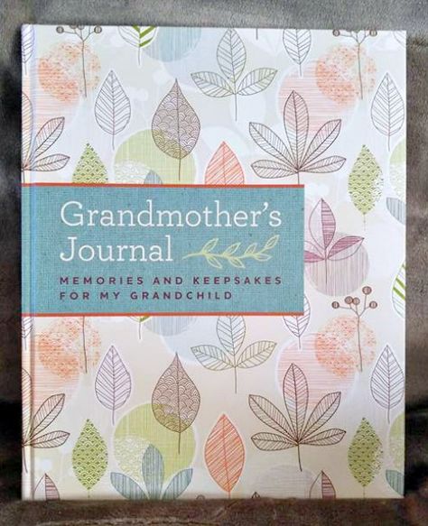 Journal Memories, Grandma Journal, Gifts For Seniors Citizens, Grandma Names, Orange Book, Keepsake Journal, Memory Journal, Graphic Design Books, Keepsake Books