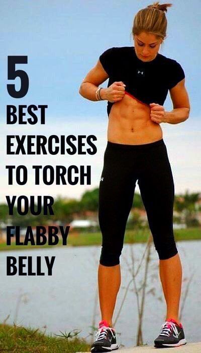 Flabby Belly, Být Fit, Best Exercises, Belly Workout, Fitness Workout For Women, Stomach Workout, Easy Workouts, Get In Shape, Fitness Diet