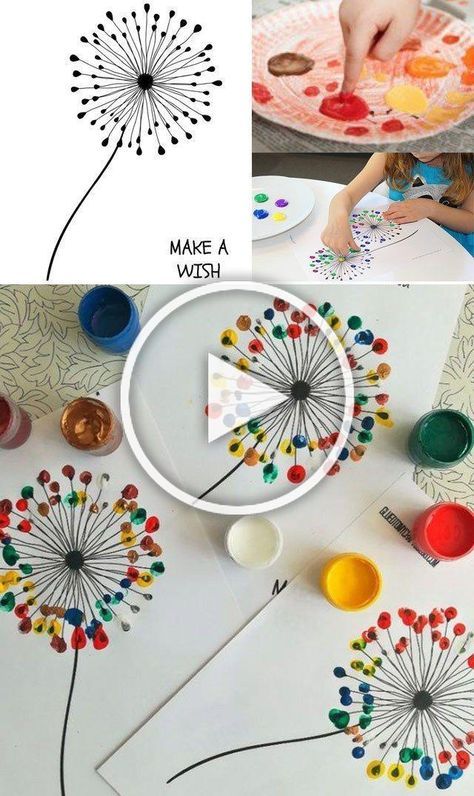 Funny Painting Idea, Art Projects For Adults, Spring Crafts For Kids, Easy Kids, Spring Crafts, Painting For Kids, Arts And Crafts For Kids, Kids Art Projects, Creative Kids