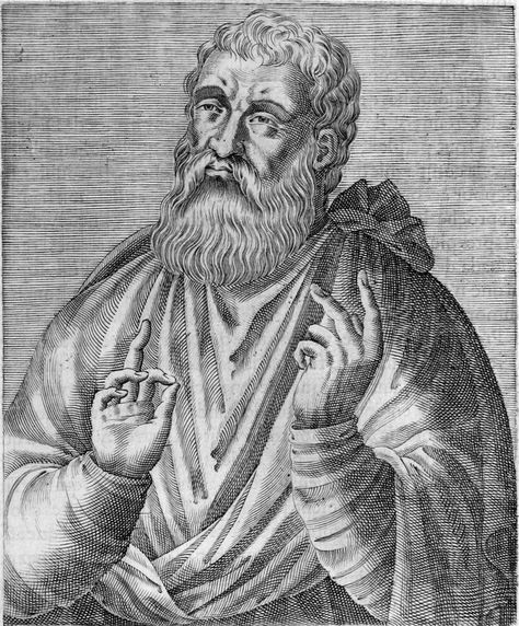 2nd-c.Christian apologist Ioustinos Martys, from the book Illvstree de diverses figvres des choses plvs remarqvables veves par l’auteur,&incogneues de noz anciens& modernes,publ.in 1575 with engravings by the French engraver André Thevet.No one knows what Ioustinos Martys really looked like.The early Christian apologist Ioustinos Martys (c.100-c.165)is known for 3 surviving works:The 1st Apology,The 2nd Apology,the Dialogue with Trypho,all three of which were written in Greek. Justin Martyr, Early Church Fathers, 1 June, Roman Gods, Catholic Priest, The Orator, The Embrace, Methodist Church, Philosophers