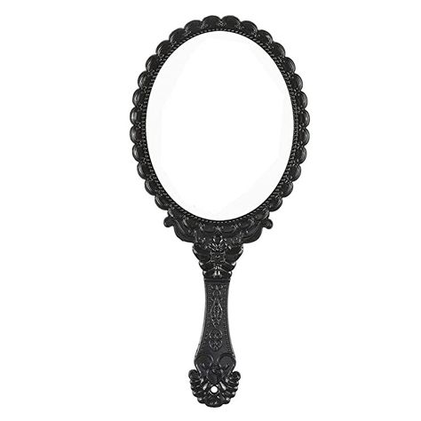 Amazon.com: Handheld Vanity Makeup Mirror Decorative Vintage Cosmetic Mirror Hand Held Travel Mirrors (Black): Beauty Mirror Png, Vintage Handheld Mirror, Vintage Hand Mirror, Mirrors Black, Hand Held Mirror, Vanity Makeup Mirror, Bedroom Stuff, Salon Suites, Mirror Vintage