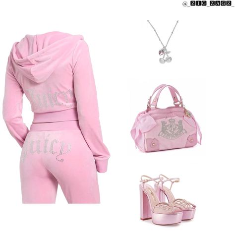 Juicy Couture 🤍 Jucie Coture, Juicy Couture Outfits, Juicy Outfit, Juicy Couture Aesthetic, Couture Aesthetic, Girly Lifestyle, Juicy Couture Clothes, 2000s Barbie, Girly Clothes