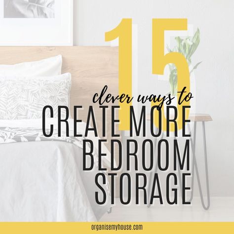 Storage In Bedroom, Creating Storage, Traditional Bedside Tables, Cluttered Bedroom, Mirror Jewelry Storage, Organisation Hacks, Organization Inspiration, Simplifying Life, Smart Storage