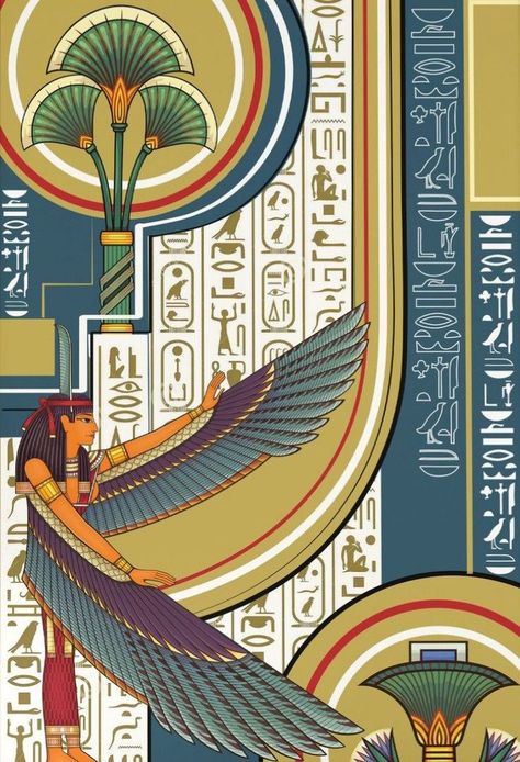 Pharaohs Art Design, Pharonic Design, Pharaoh Design, Egyptian Art Drawing, Egyptian Design Pattern, Ancient Egypt Architecture, Egyptian Artwork, Egyptian Drawings, Ancient Egyptian Architecture