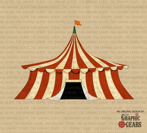 Circus Tent Drawing, Circus Tent Craft, Vintage Circus Tent, Circus Tent Illustration, Tent Drawing, Circus Tents, Orchestra Concert, Carnival Of The Animals, Color Me Mine