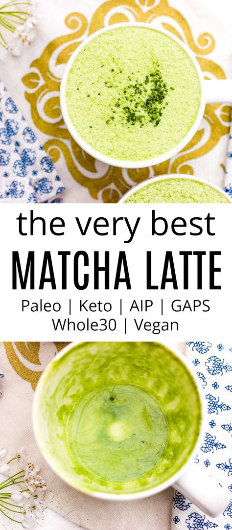 Aip Keto, Matcha Drink Recipes, Whole30 Vegan, Eat Beautiful, Butter Tea, Matcha Latte Recipe, Best Matcha, Matcha Drink, Matcha Recipe