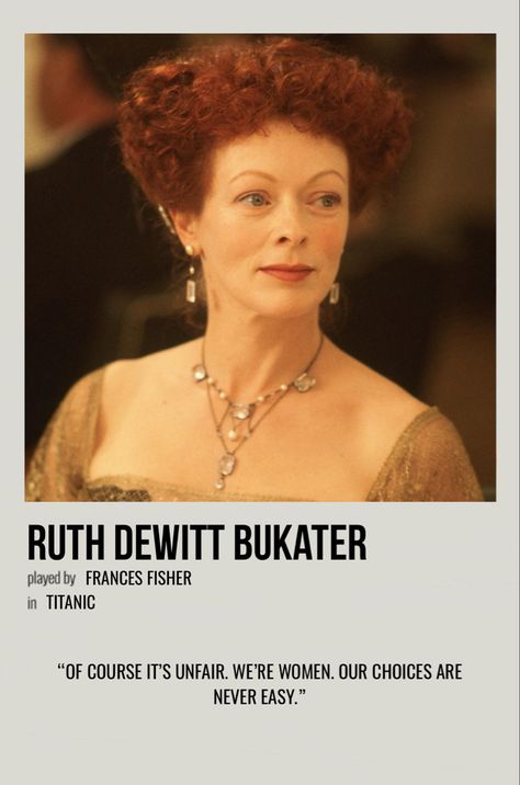 minimal polaroid character poster for ruth dewitt bukater from titanic Titanic Characters, Titanic Movie Characters, Titanic Poster Vintage, The Titanic Movie Poster, Titanic Polaroid Poster, Titanic Movie Rose, Titanic Movie Poster, Titanic Behind The Scenes, Titanic Actual Pictures