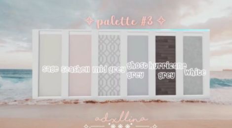 Blush Color Scheme Bloxburg, Bloxburg Boho Color Schemes, Aesthetic Color Palettes Bloxburg, Bloxburg Spring Color Schemes, Bloxburg Color Pallete Cottage, Bloxburg Color Pallete Aesthetic, Bloxburg House Color Pallete, Bloxburg Summer Color Schemes, Bloxburg Cottage Color Scheme