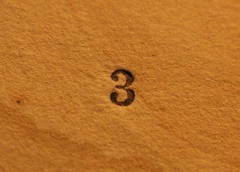 Every Last Word, Typographic Layout, Number Logo, Vintage Numbers, Magic Number, Number Three, Lucky Number, Simple Words, Number 3