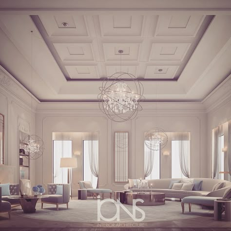 Ions Design, Ceiling Design Ideas, Cozy Living Room Design, Sitting Room Design, Lobby Interior Design, Villa Interior, Palace Interior, Lobby Interior, Casa Exterior