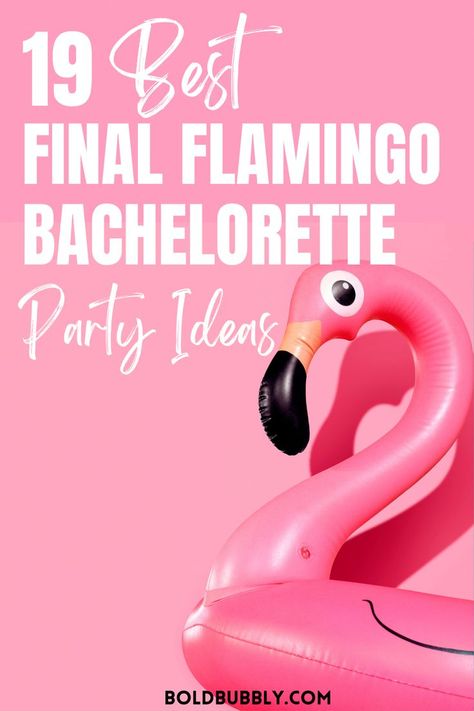 flamingo bachelorette party Flamingle Bachelorette Party, Final Flamingle, Flamingle Bachelorette, Flamingo Bachelorette Party, Planning A Bachelorette Party, Flamingo Bachelorette, Bachelorette Pool Party, Bachelorette Party Planning, Bachelorette Decorations