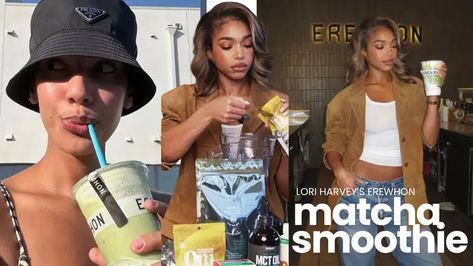 Lori Harvey Launches a Luxury Smoothie with Erewhon... Let’s Make it at Home — BELLEMOCHA.com Lori Harvey, Matcha, Smoothie, Make It, Blog Posts, Product Launch, At Home, Let It Be