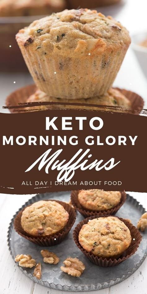 Dolce Poche Calorie, Keto Breakfast Ideas, Glory Muffins, Keto Muffins, Grain Free Breakfast, Keto Breakfasts, Morning Glory Muffins, Keto Baking, Low Carb Low Fat Recipes