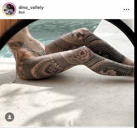 Leg Henna Designs, Full Leg Tattoos, Full Back Tattoos, Body Suit Tattoo, Full Body Tattoo, Leg Sleeve Tattoo, Leg Sleeves, Dream Tattoos, Black Ink Tattoos