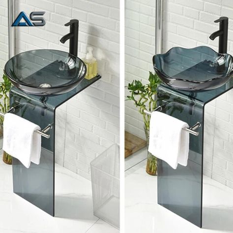 Black Color Glass Wash Basin/Glossy Finish/Bathroom Sink/Vessel Sink Vanity Glass Wash Basin L- Bend Full Set. Glass Wash Basin, Finish Bathroom, Vessel Sink Vanity, Finished Bathrooms, Sink Vanity, Led Mirror Bathroom, Vessel Sink, Led Mirror, Wash Basin