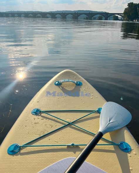 the best spot to be on a summer evening ☀️🌊💛☁️ @maddleboards .. summer aesthetic, paddle boarding, lake day, river day, summer inspiration, pinterest inspired, yellow bikini Paddleboard Aesthetic, Paddle Board, Summer Inspiration, Summer Evening, Paddle Boarding, Summer Aesthetic, Lake, Good Things, Yellow