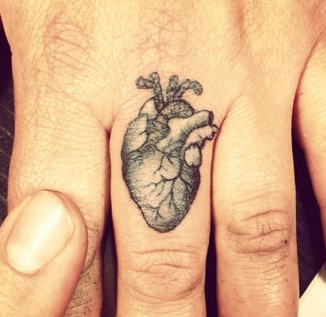 Riccardo Martinelli. #fingertattoos Anatomical Tattoos, Barbed Wire Tattoos, Anatomical Heart Tattoo, Tattoo Lettering Design, Cross Tattoos For Women, Finger Tattoo For Women, Wrist Tattoos For Women, Face Tattoos, Tattoo Feminina