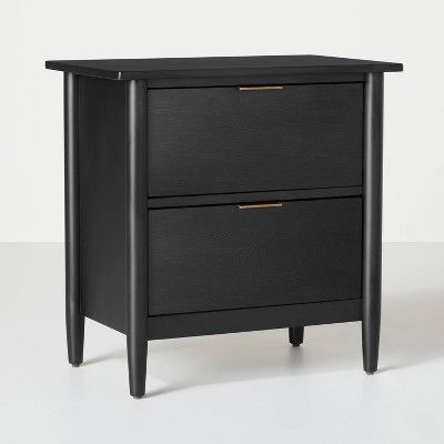 Magnolia Furniture, Nightstand Black, Black Nightstand, Spring Bedroom, Hearth & Hand With Magnolia, Wooden Nightstand, Chip And Joanna Gaines, Storage Furniture Bedroom, Hearth And Hand